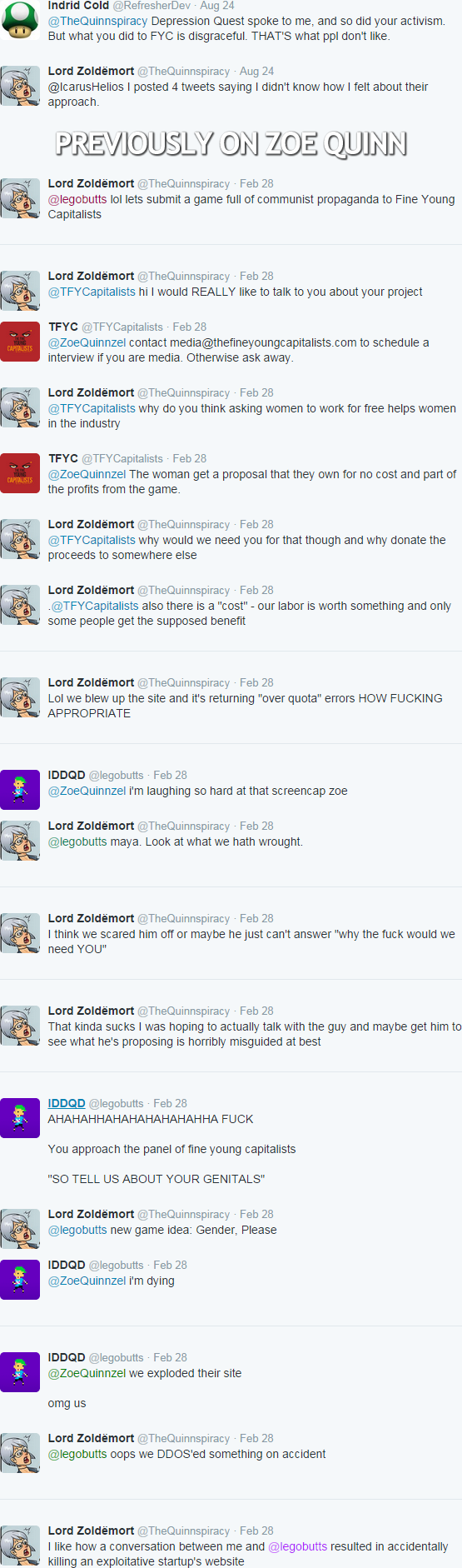 Zoe Quinn's Bullshit.